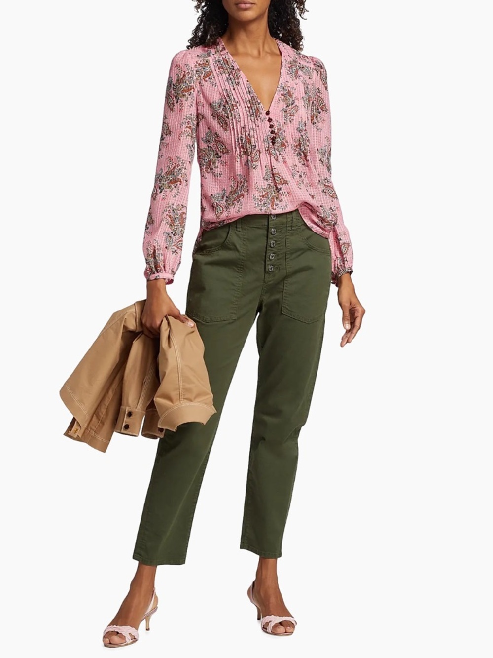 Veronica Beard Arya Straight-Leg Pants Size 32
